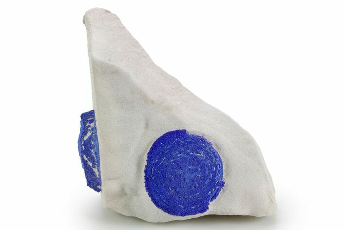 Vibrant Blue Azurite Sun on Siltstone - Australia #361233